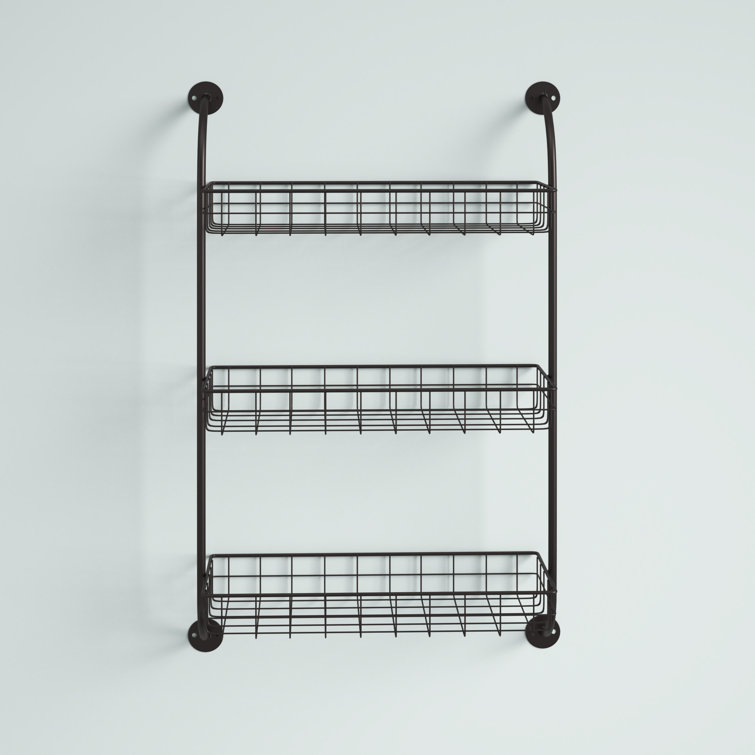 Metal wall deals storage rack